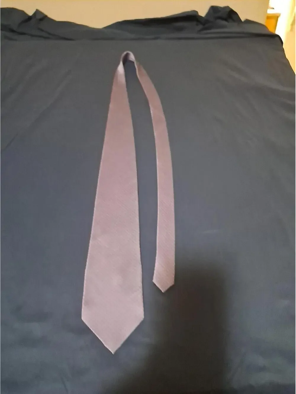 Bill Bass Mens Tie Metallic‎ Blues Silk Necktie Made In USA